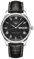 Longines Master Collection Automatic Stainless Steel Black Dial Black Leather Strap Date/Month Mens Watch L2.920.4.51.7 wholesalehk.shop