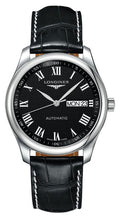 Longines Master Collection Automatic Stainless Steel Black Dial Black Leather Strap Day/Date Mens Watch L2.755.4.51.7 wholesalehk.shop