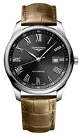 Longines Master Collection Automatic Stainless Steel Black Dial Brown Leather Strap Date Mens Watch L2.893.4.59.2 wholesalehk.shop
