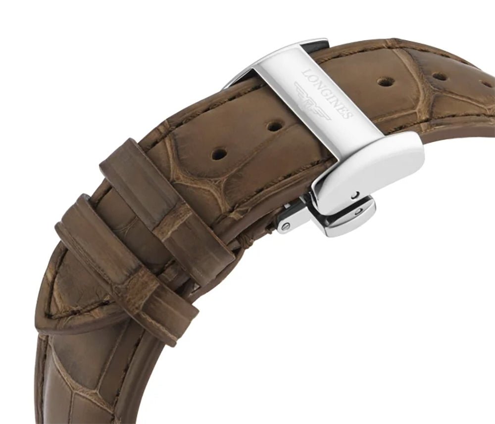 Longines Master Collection Automatic Stainless Steel Black Dial Brown Leather Strap Date Mens Watch L2.893.4.59.2 wholesalehk.shop