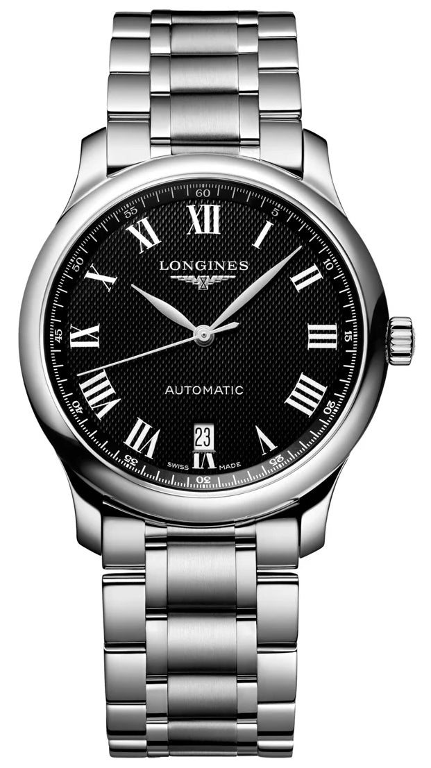 Longines Master Collection Automatic Stainless Steel Black Dial Date Mens Watch L2.628.4.51.6 wholesalehk.shop