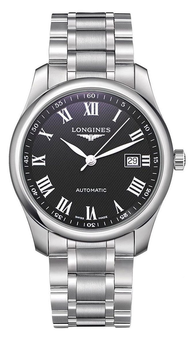 Longines Master Collection Automatic Stainless Steel Black Dial Date Mens Watch L2.793.4.51.6 wholesalehk.shop