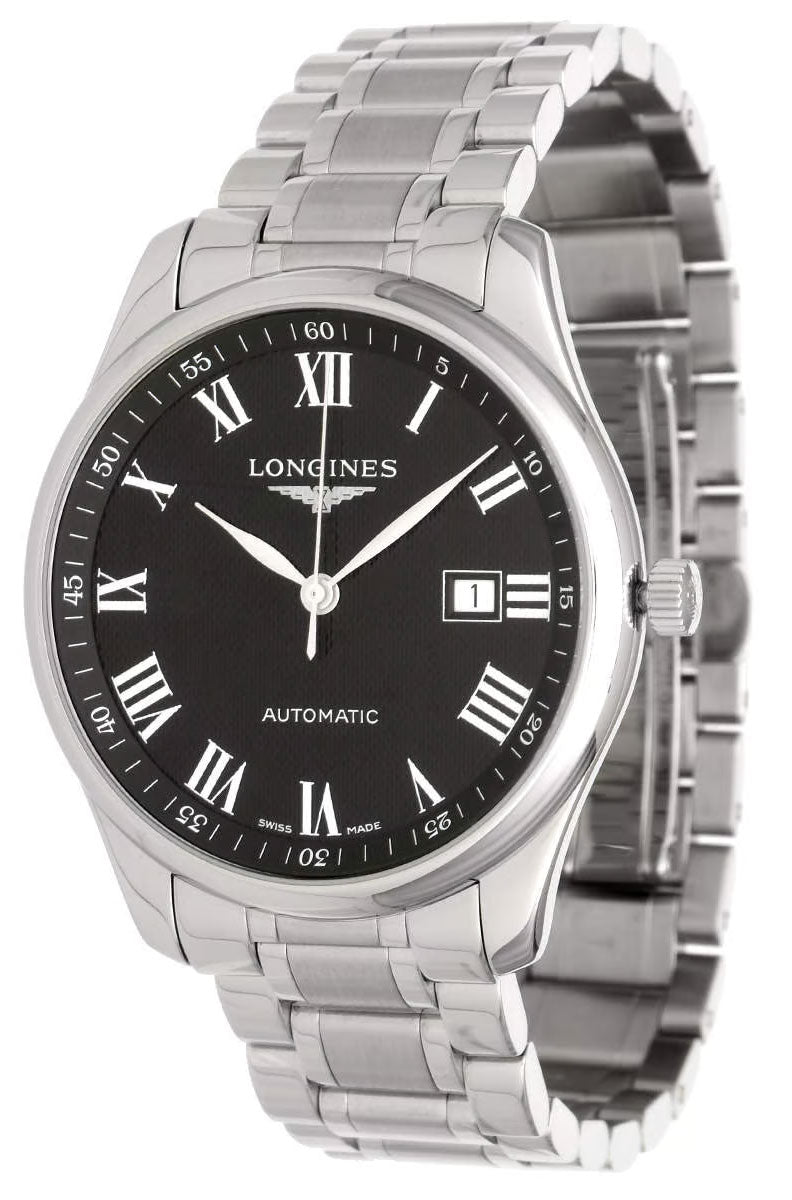 Longines Master Collection Automatic Stainless Steel Black Dial Date Mens Watch L2.893.4.51.6 wholesalehk.shop