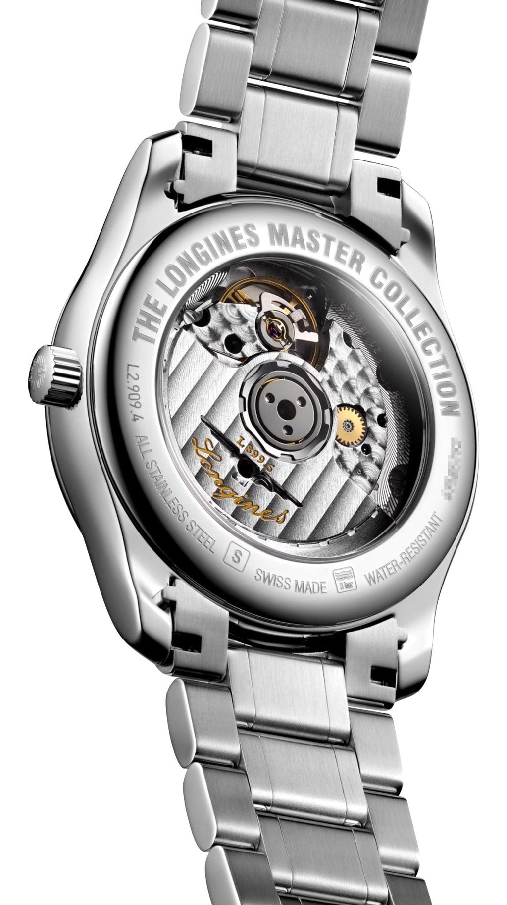Longines Master Collection Automatic Stainless Steel Black Dial Moonphase Date Diamonds Mens Watch L2.909.4.57.6 wholesalehk.shop