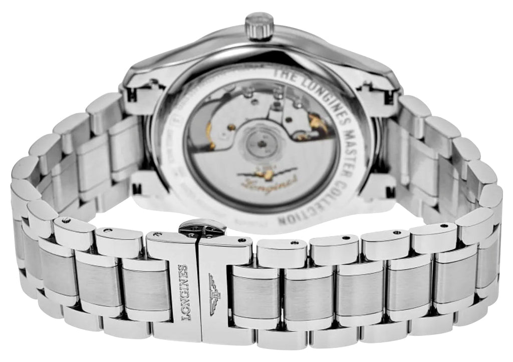Longines Master Collection Automatic Stainless Steel Black Dial Moonphase Date Diamonds Mens Watch L2.909.4.57.6 wholesalehk.shop