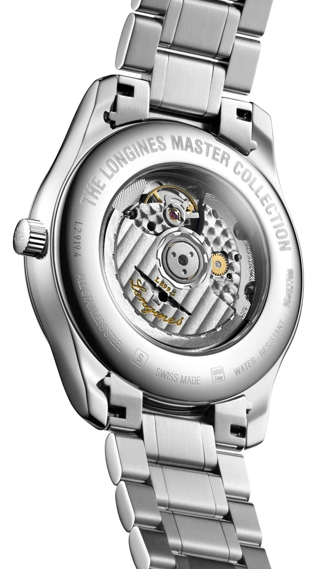 Longines Master Collection Automatic Stainless Steel Black Dial Moonphase Date Mens Watch L2.919.4.51.6 wholesalehk.shop