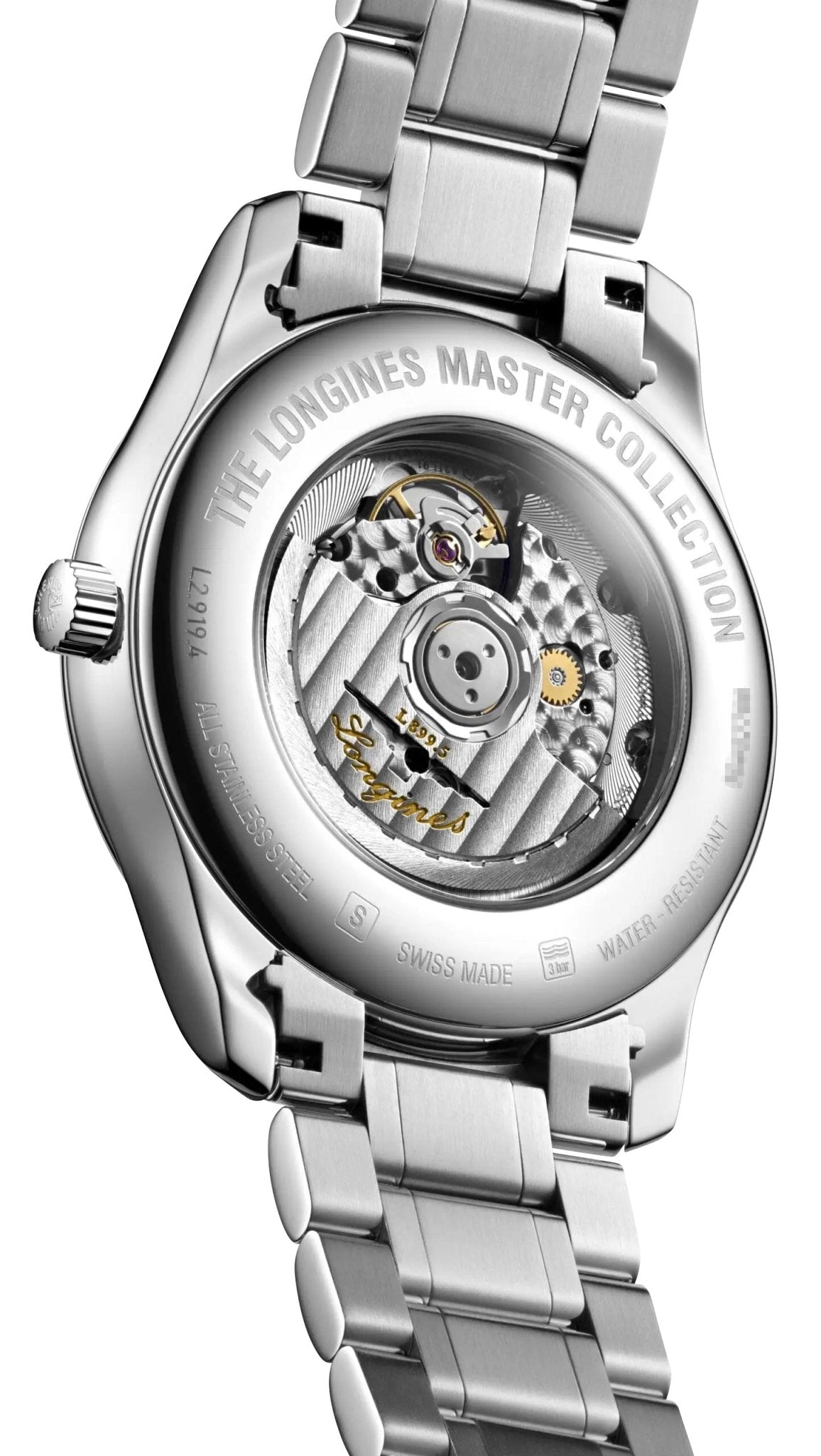 Longines Master Collection Automatic Stainless Steel Black Dial Moonphase Date Mens Watch L2.919.4.51.6 wholesalehk.shop