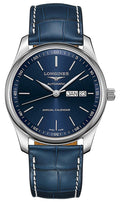 Longines Master Collection Automatic Stainless Steel Blue Dial Blue Leather Strap Date/Month Mens Watch L2.910.4.92.0 wholesalehk.shop