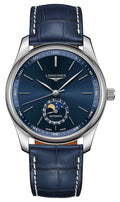 Longines Master Collection Automatic Stainless Steel Blue Dial Blue Leather Strap Moonphase Date Mens Watch L2.909.4.92.0 wholesalehk.shop