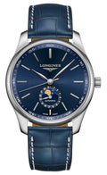 Longines Master Collection Automatic Stainless Steel Blue Dial Blue Leather Strap Moonphase Date Mens Watch L2.919.4.92.0 wholesalehk.shop