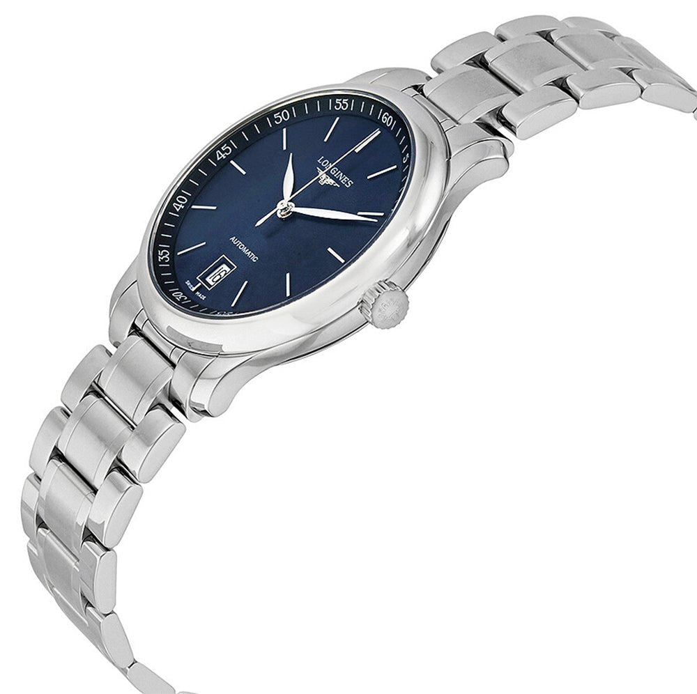 Longines Master Collection Automatic Stainless Steel Blue Dial Date Mens Watch L2.628.4.92.6 wholesalehk.shop