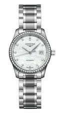 Longines Master Collection Automatic Stainless Steel Mother-Of-Pearl Dial Diamonds Date Womens Watch L2.257.0.87.6 wholesalehk.shop