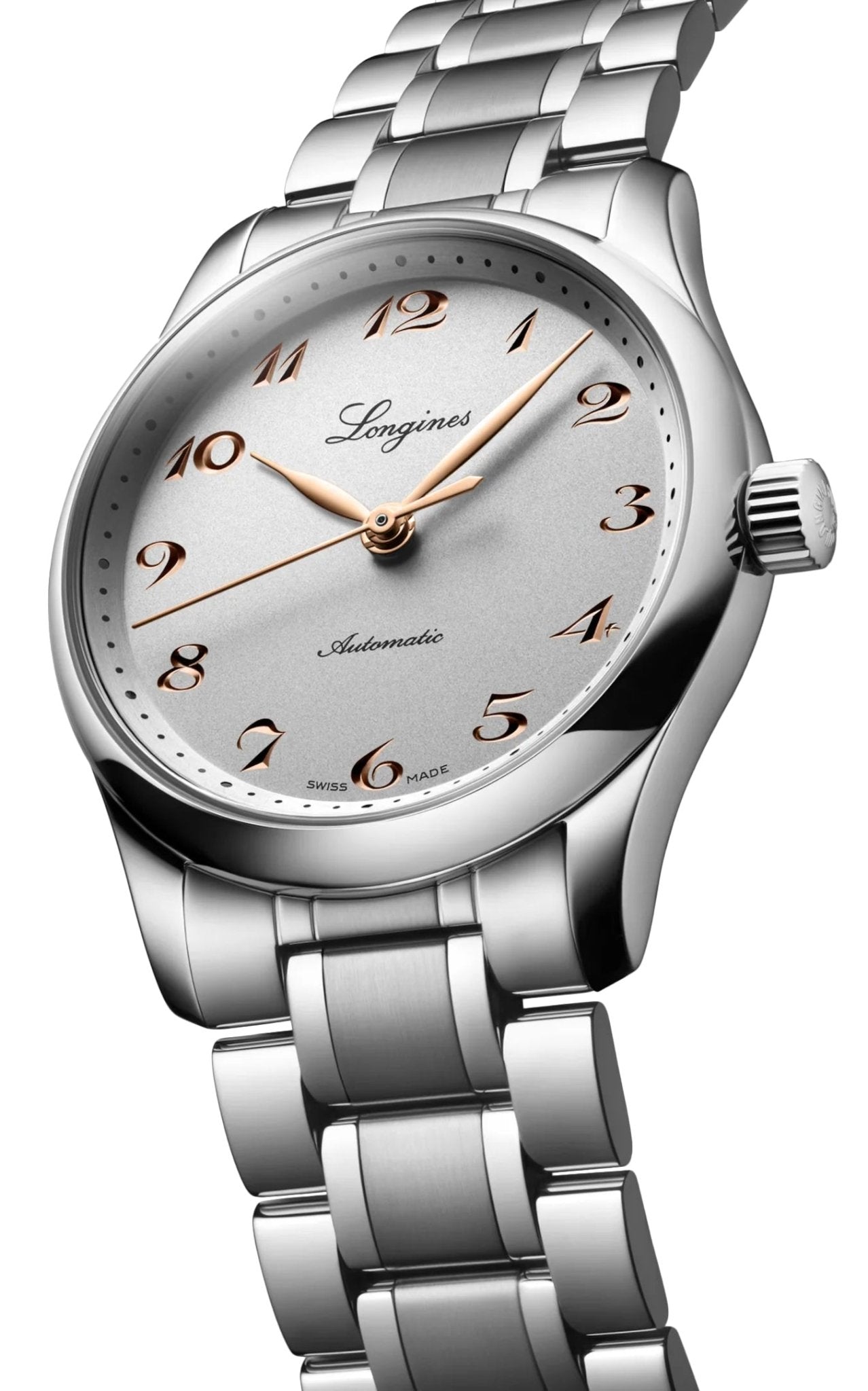 Longines Master Collection Automatic Stainless Steel Silver Dial Womens Watch L2.357.4.70.6 wholesalehk.shop
