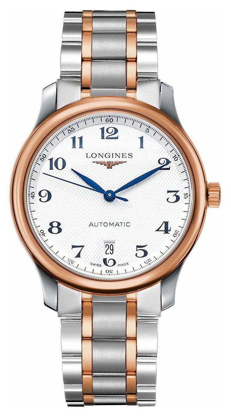Longines Master Collection Automatic Two-Tone Stainless Steel Silver-Tone Dial Date Mens Watch L2.628.5.79.7 wholesalehk.shop