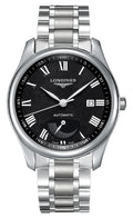 Longines Master Collection Power Reserve Automatic Stainless Steel Black Dial Date Mens Watch L2.908.4.51.6 wholesalehk.shop
