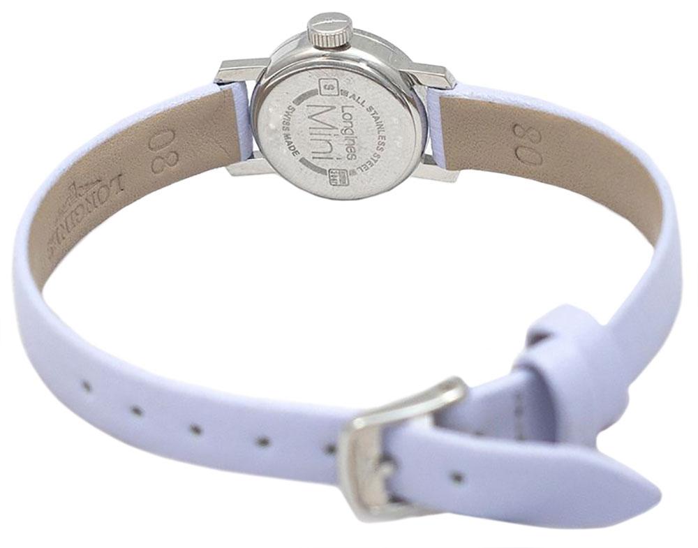 Longines Mini Levander Leather Strap Mother-Of-Pearl Dial Diamonds Womens Watch L2.303.0.87.5 wholesalehk.shop