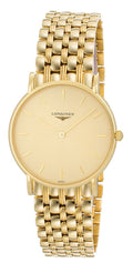 Longines Presence 18k Yellow Gold Luxury Mens Watch Quartz L4.802.6.32.6 wholesalehk.shop