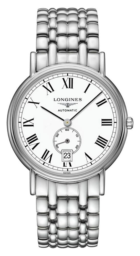 Longines Presence Automatic Stainless Steel White Dial Date Mens Watch L4.904.4.11.6 wholesalehk.shop