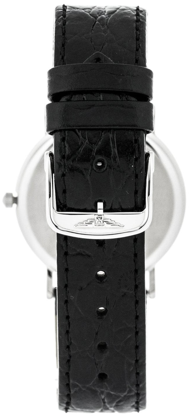 Longines Presence Stainless Steel White Dial Black Leather Strap Date Quartz Unisex Watch L4.720.4.12.2 wholesalehk.shop