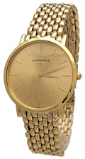 Longines Presence Yellow Gold Quartz Gold Tone Dial Mens Watch L48246322 wholesalehk.shop