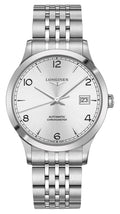 Longines Record Automatic COSC Stainless Steel Silver Dial Date Mens Watch L2.821.4.76.6 wholesalehk.shop