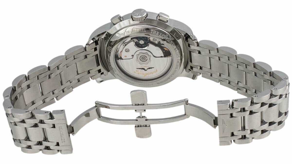 Longines Saint-Imier Automatic Chronograph Steel Mens Watch Silver Dial Calendar L2.752.4.72.6 wholesalehk.shop