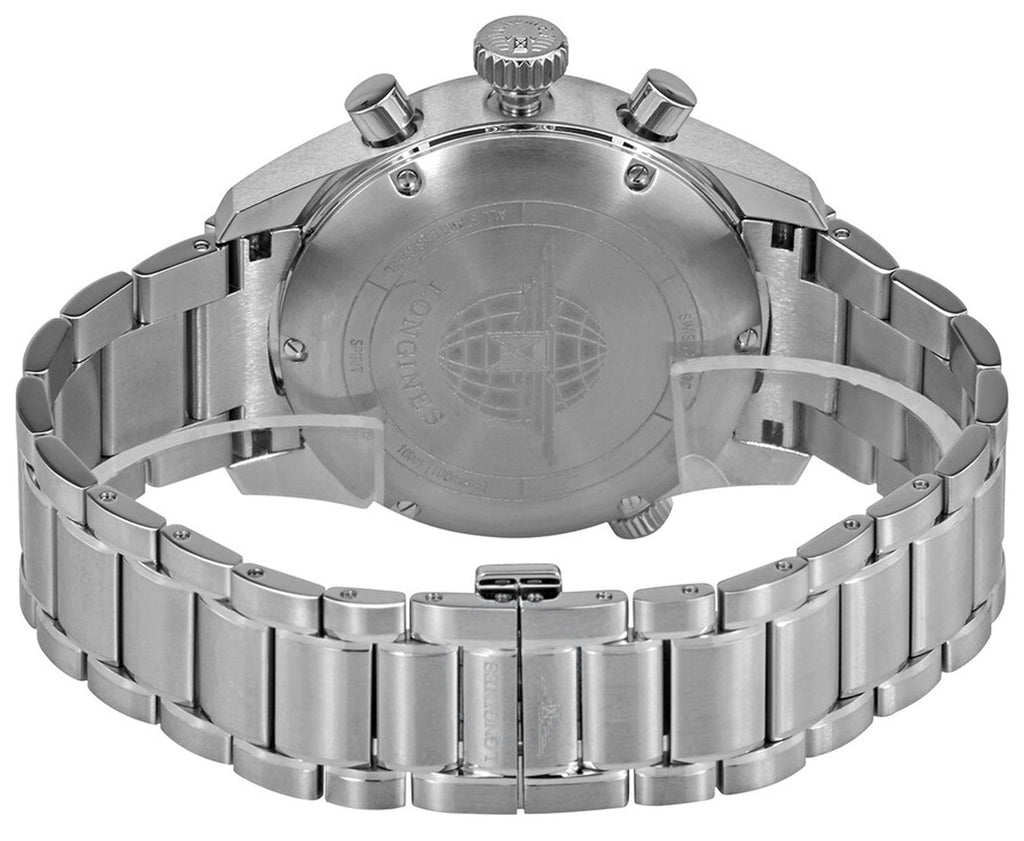 Longines Spirit Automatic Chronometer Chronograph Stainless Steel Blue Dial Date Mens Watch L3.820.4.93.6 wholesalehk.shop