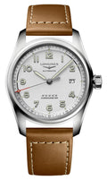 Longines Spirit Automatic Chronometer Stainless Steel Silver Dial Brown Leather Strap Date Mens Watch L3.810.4.73.2 wholesalehk.shop