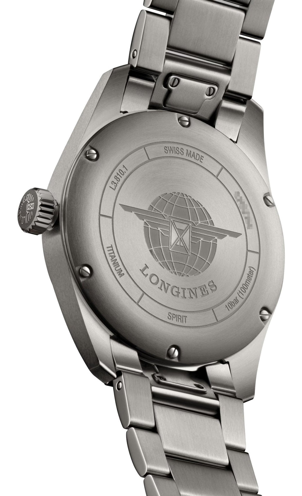 Longines Spirit Automatic Chronometer Titanium Gray Dial Mens Watch L3.810.1.53.6 wholesalehk.shop