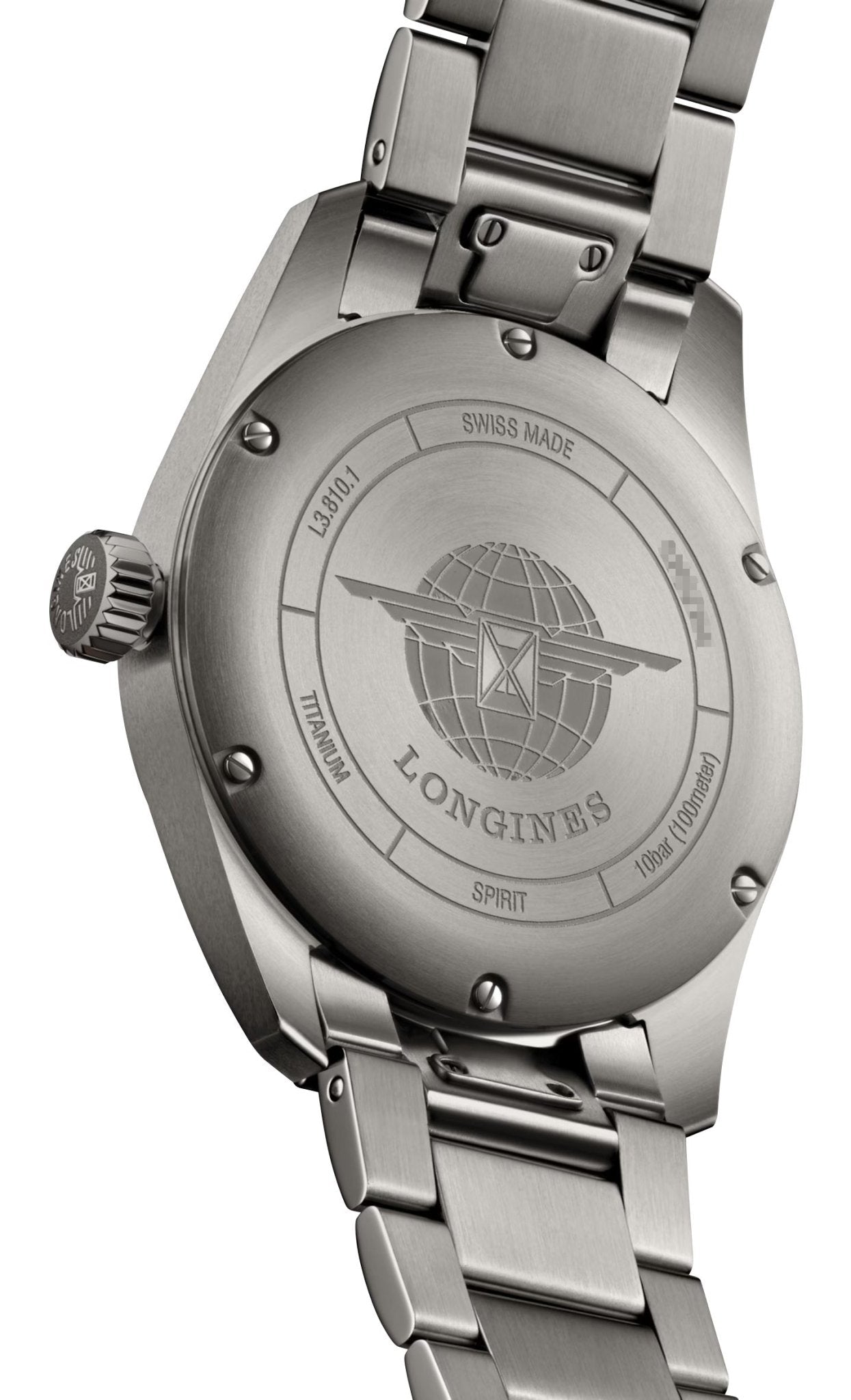 Longines Spirit Automatic Chronometer Titanium Gray Dial Mens Watch L3.810.1.53.6 wholesalehk.shop