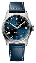 Longines Spirit Automatic COSC Stainless Steel Blue Dial Blue Leather Strap Date Unisex Watch L3.410.4.93.0 wholesalehk.shop