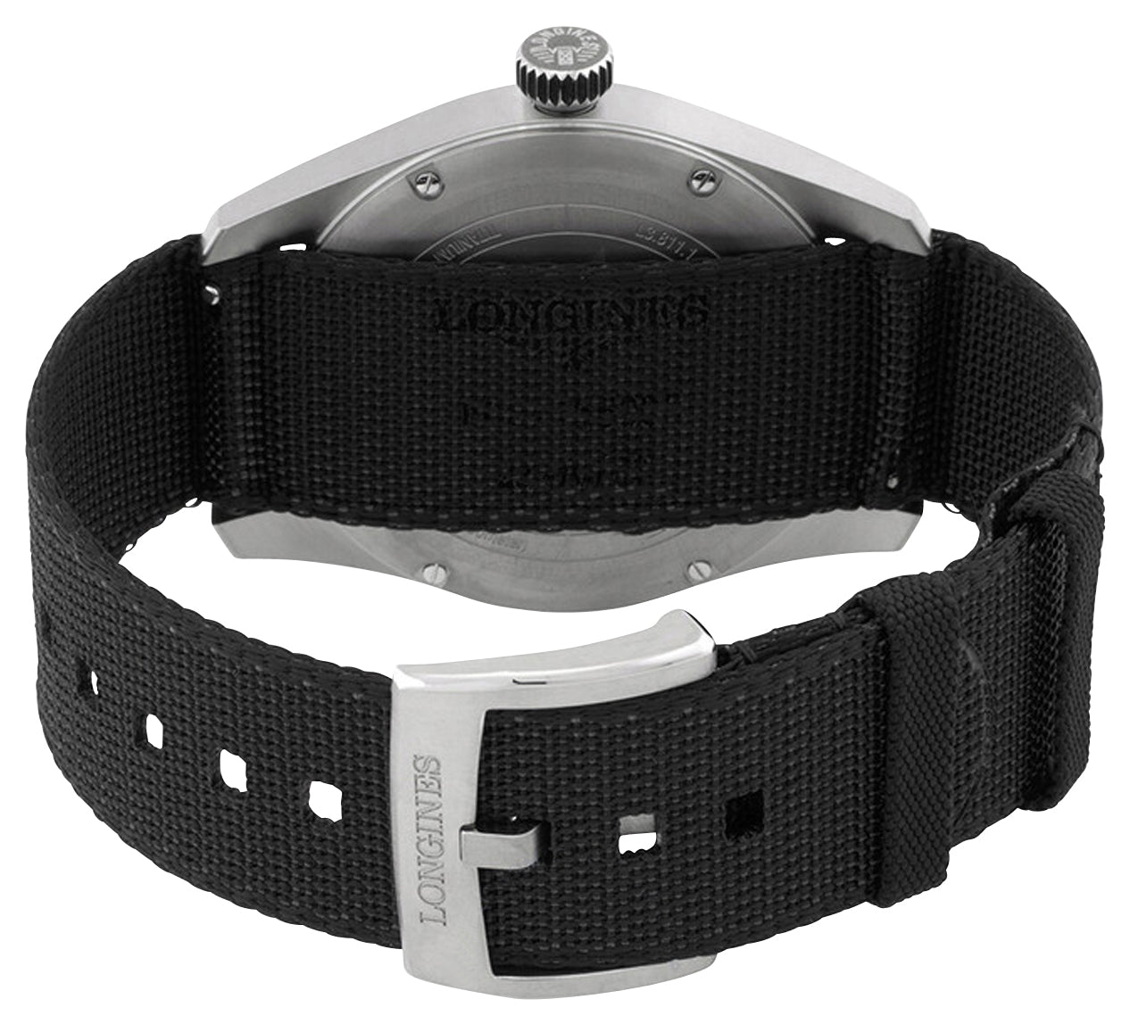 Longines Spirit Automatic COSC Titanium Dark Gray Dial Black Nylon Strap Mens Watch L3.811.1.53.2 wholesalehk.shop