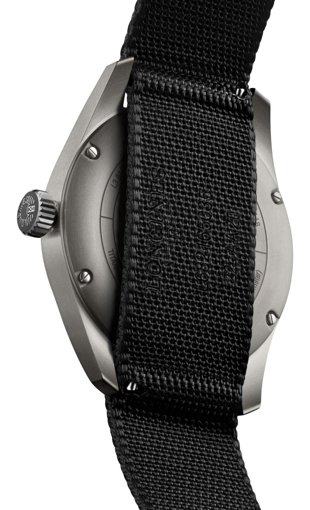Longines Spirit Automatic COSC Titanium Dark Gray Dial Black Nylon Strap Mens Watch L3.811.1.53.2 wholesalehk.shop