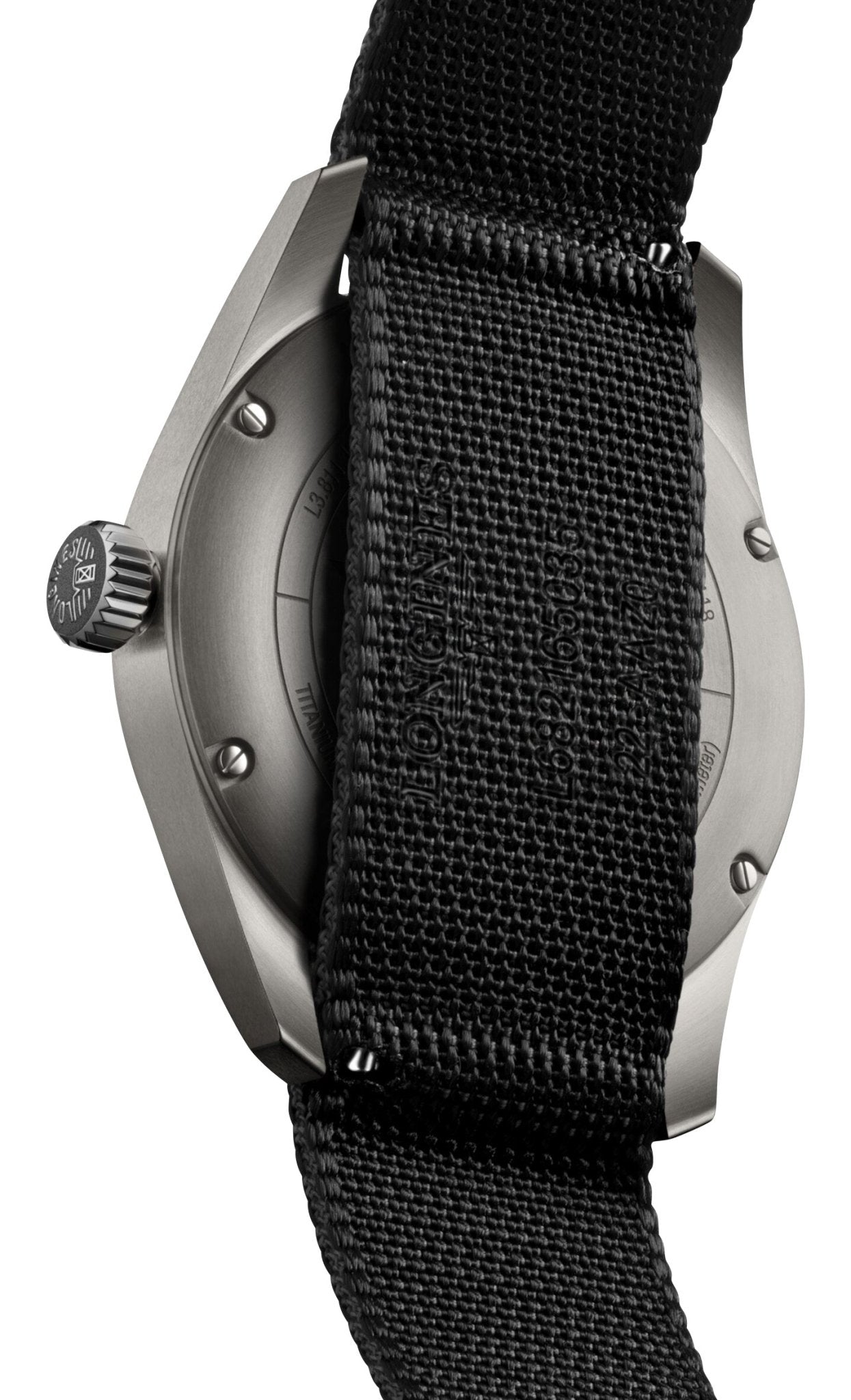 Longines Spirit Automatic COSC Titanium Dark Gray Dial Black Nylon Strap Mens Watch L3.811.1.53.2 wholesalehk.shop