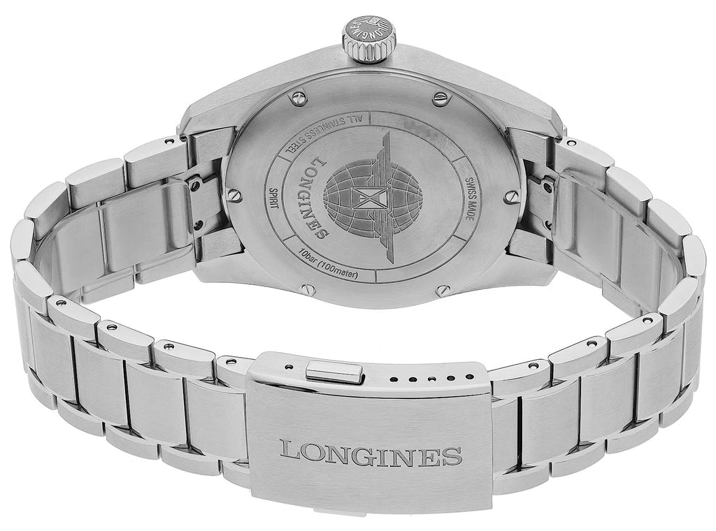 Longines Spirit Prestige Edition Automatic COSC Stainless Steel Blue Dial Interchangeable Blue/Brown Leather Strap Date Mens Watch L3.810.4.93.9 wholesalehk.shop