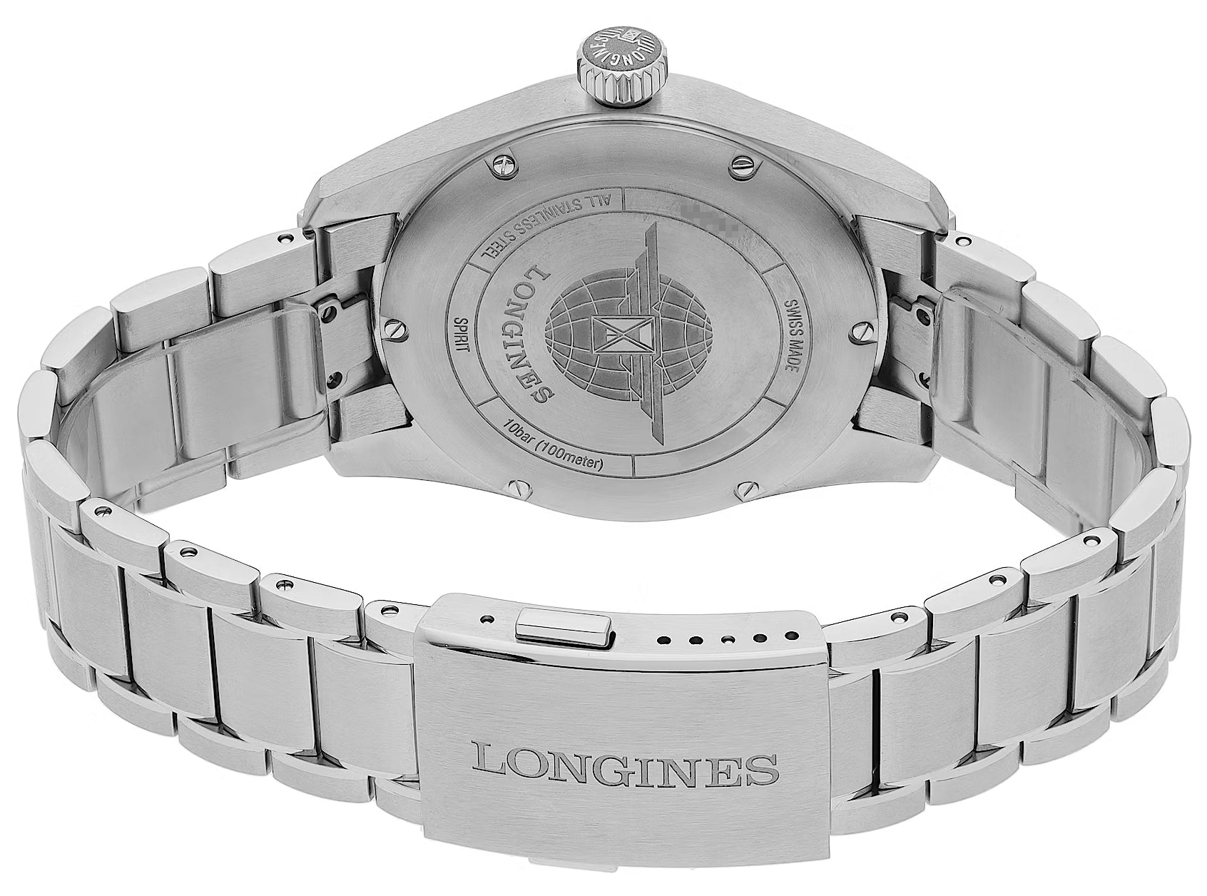 Longines Spirit Prestige Edition Automatic COSC Stainless Steel Blue Dial Interchangeable Blue/Brown Leather Strap Date Mens Watch L3.810.4.93.9 wholesalehk.shop