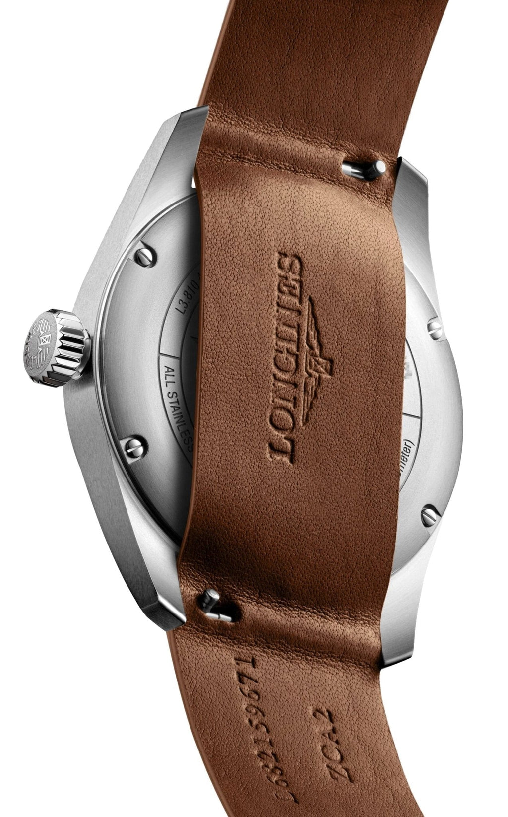 Longines Spirit Prestige Edition Automatic COSC Stainless Steel Blue Dial Interchangeable Blue/Brown Leather Strap Date Mens Watch L3.810.4.93.9 wholesalehk.shop