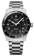 Longines Spirit Zulu Time Automatic GMT Chronometer Stainless Steel Black Dial Date Mens Watch L3.812.4.53.6 wholesalehk.shop