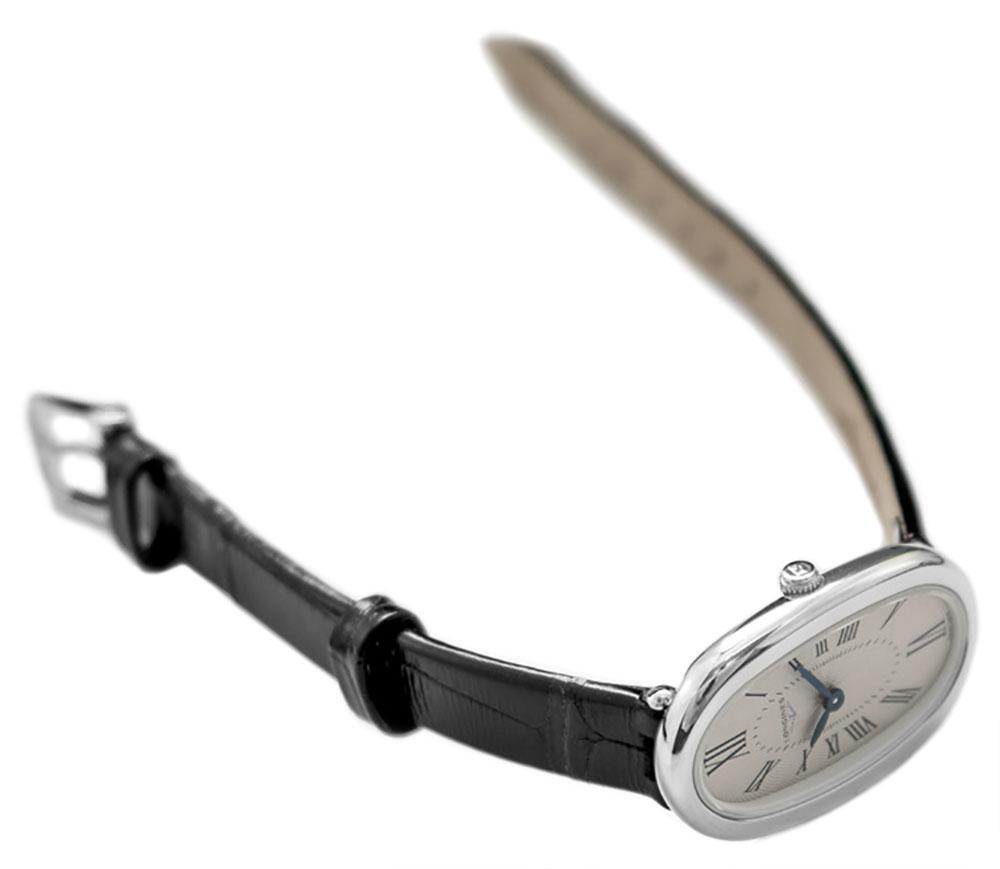 Longines Symphonette Black Leather Strap Stainless Steel Silver-Tone Dial Womens Watch L2.305.4.71.0 wholesalehk.shop