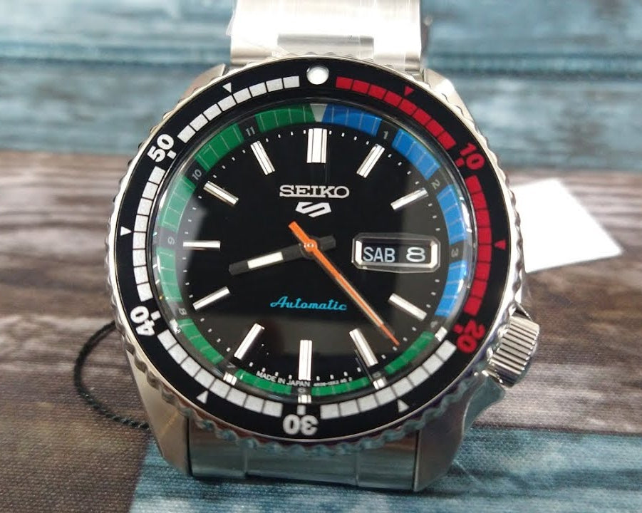 Seiko 5 Sports SKX Series Regatta Timer Retro Blue Dial Silver Steel Strap Watch For Men - SRPK13K1 wholesalehk.shop