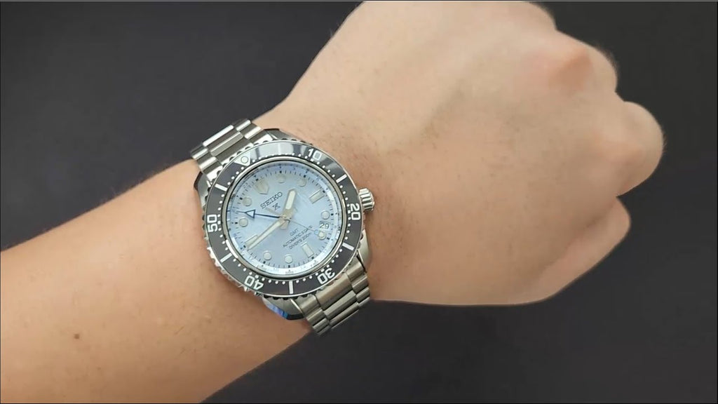 Seiko Prospex Limited Edition Automatic GMT Glacier Blue Dial Silver Steel Strap Watch For Men - SPB385J1 wholesalehk.shop