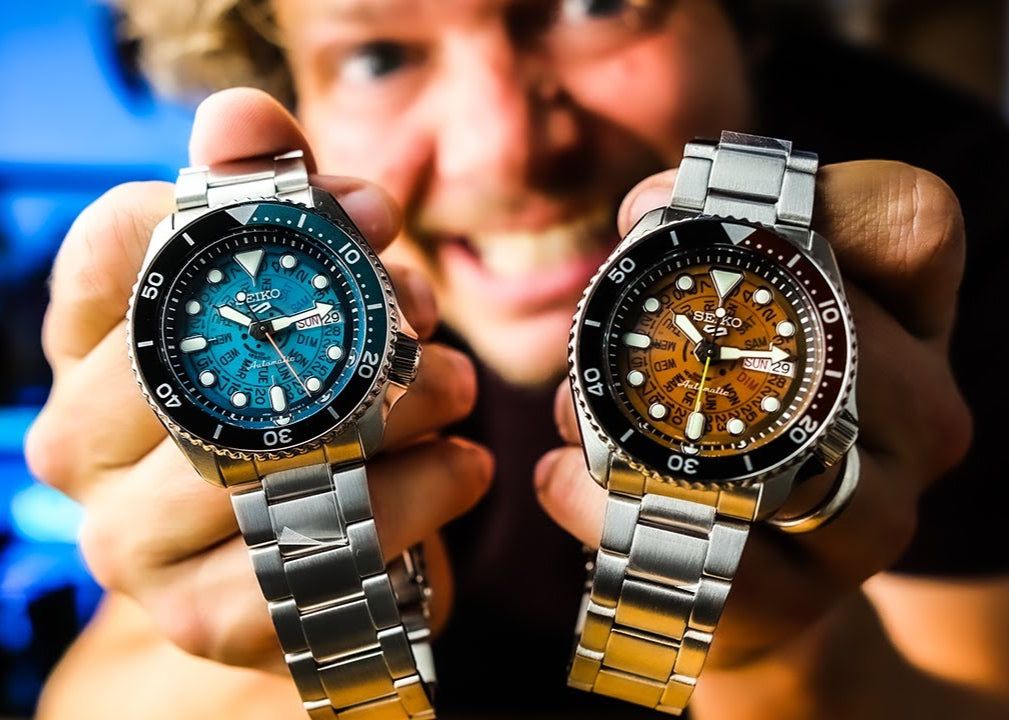 Seiko 5 Sports SKX Skeleton Green Dial Silver Steel Strap Watch For Men - SRPJ45K1 wholesalehk.shop