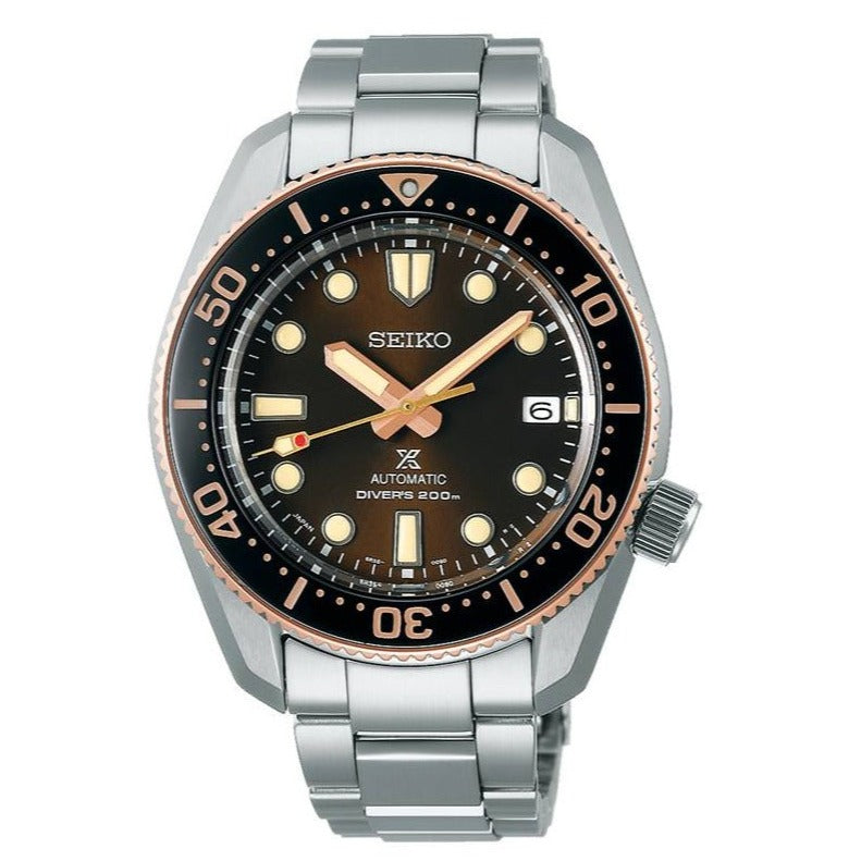 Seiko Prospex Sea Diver Automatic Brown Dial Silver Steel Strap Watch For Men - SPB240J1 wholesalehk.shop