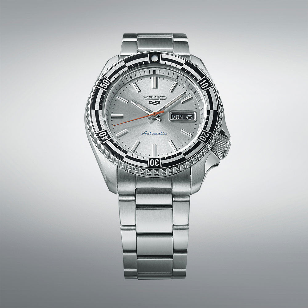 Seiko 5 Sports Special Edition Silver Dial Silver Steel Strap Watch For Men - SRPK09K1 wholesalehk.shop