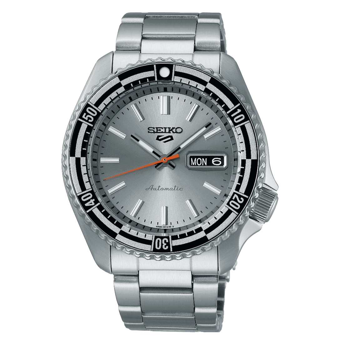Seiko 5 Sports Special Edition Silver Dial Silver Steel Strap Watch For Men - SRPK09K1 wholesalehk.shop
