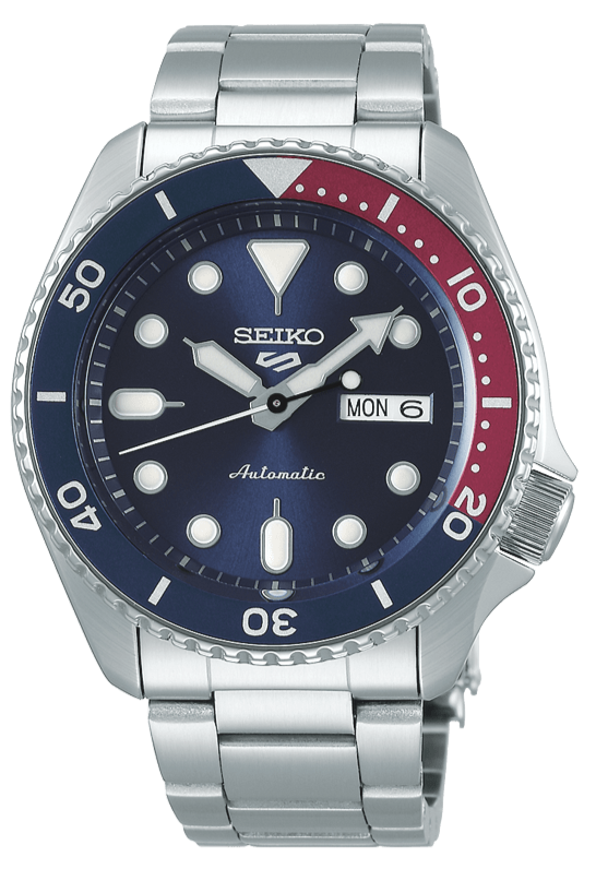 Seiko 5 Sports Automatic Blue Dial Silver Steel Strap Watch For Men - SRPD53K1 wholesalehk.shop