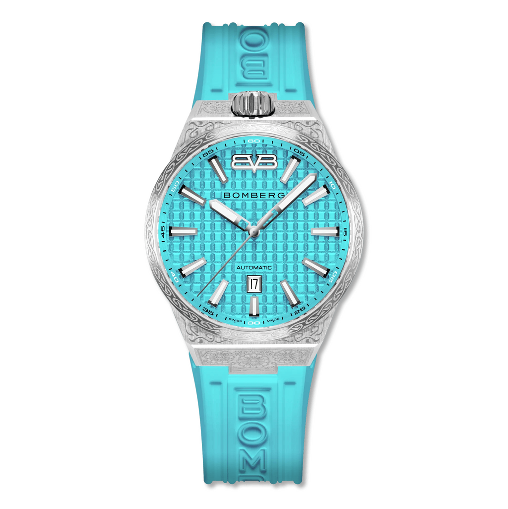 Bomberg Men's Bolt-68 NEO Automatic Teal Lagoon Watch wholesalehk.shop