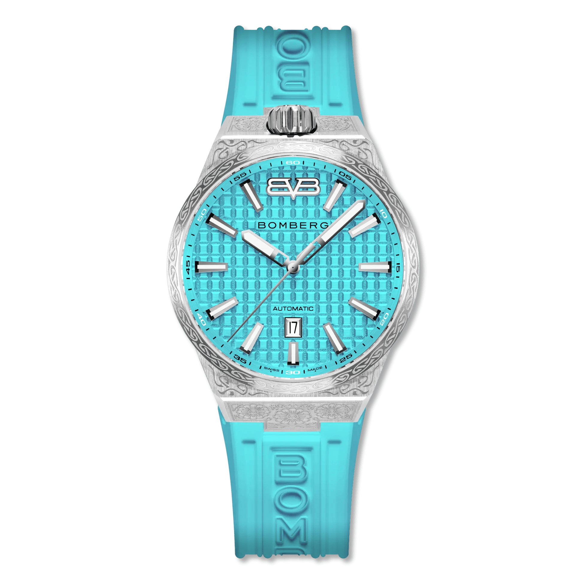 Bomberg Men's Bolt-68 NEO Automatic Teal Lagoon Watch wholesalehk.shop