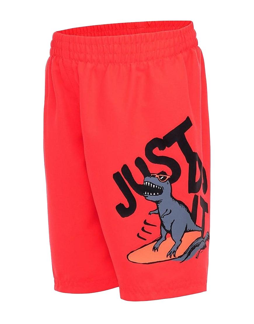 2026 New Arrival Boys' JDI Dinosaur 6in Volley Swim Shorts :Bright Crimson wholesalehk.shop