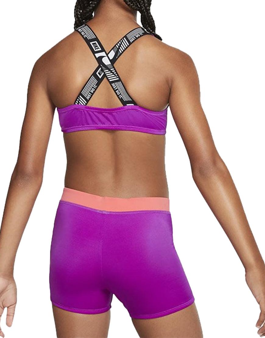 2026 New Arrival Girls' Crossback 2Piece Swimsuit :Vivid Purple wholesalehk.shop